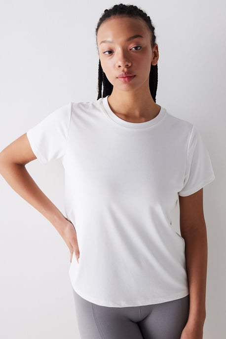 Damen Rundhalsausschnitt Kurzarm T-Shirt - Image 2