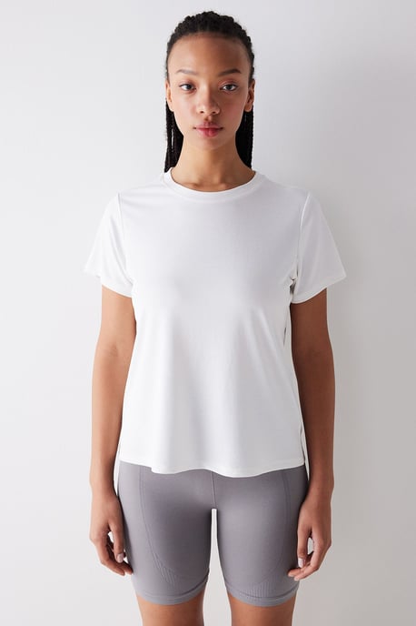 Damen Rundhalsausschnitt Kurzarm T-Shirt - Image 3