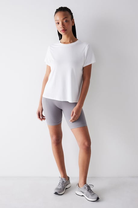 Damen Rundhalsausschnitt Kurzarm T-Shirt - Image 4