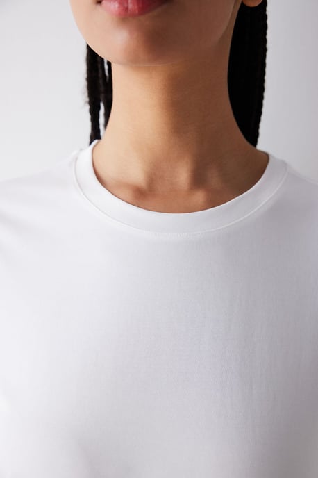 Damen Rundhalsausschnitt Kurzarm T-Shirt - Image 5