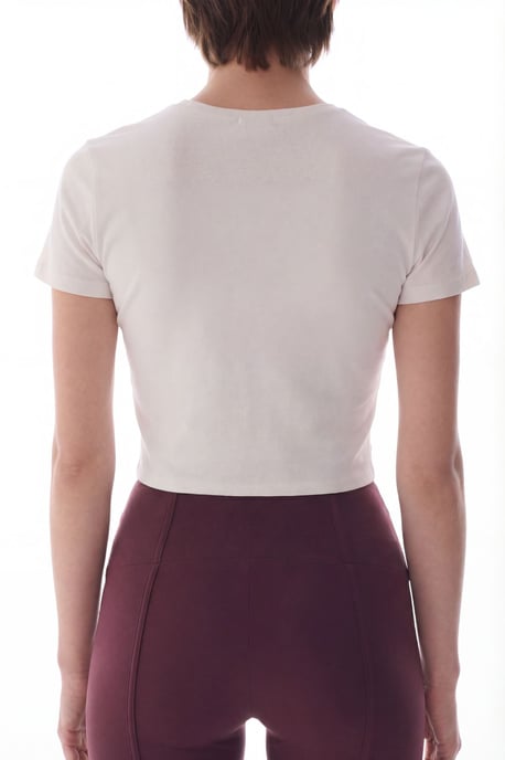 Damen Kurzarm Rundhals T-Shirt - Image 2