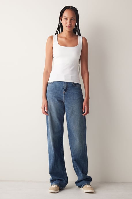 Penti Enganliegendes Strick-Cami-Top für Damen - Weiß - Image 3
