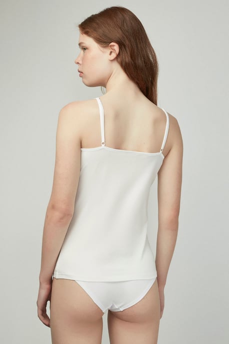 Rippstrick-Baumwollmischung Cami Top - Image 2