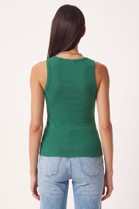 Fitted U-Hals Gestricktes 2er-Pack Tanktop - Image 5