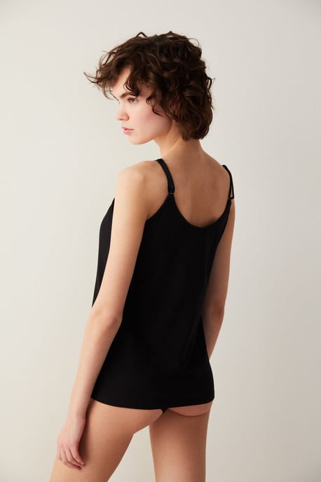Damen Baumwoll-Mischung Adjustable Strap Top - Image 5