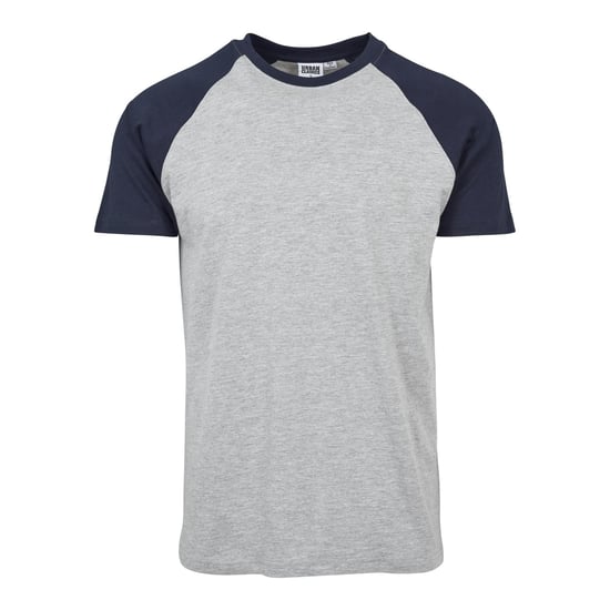 Urban Classics - T-Shirt für Herren Raglanärmel (Grau/Marineblau) - Image 1