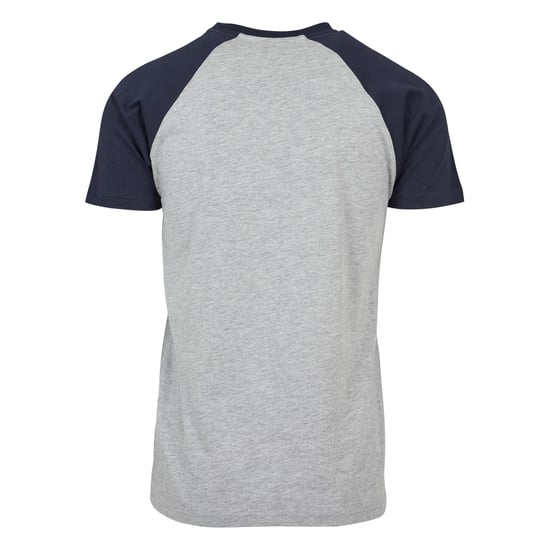 Urban Classics - T-Shirt für Herren Raglanärmel (Grau/Marineblau) - Image 2