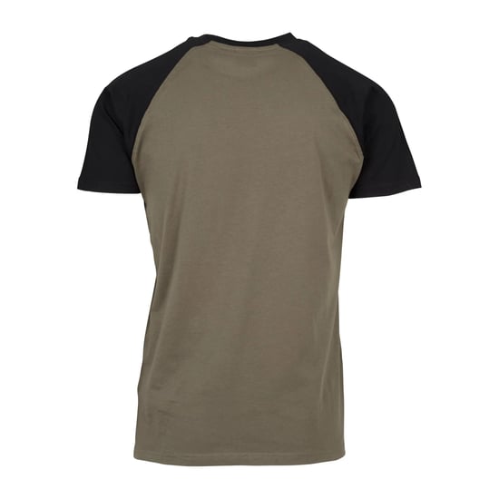 Urban Classics - T-Shirt für Herren Raglanärmel (Oliv/Schwarz) - Image 2