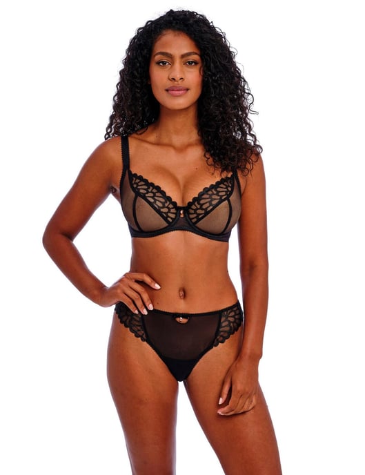 Loveland Sheer Plunge Bra - Boudoir Noir - Image 5