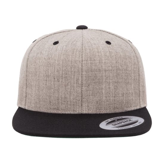 Flexfit - Snapback Mütze (Grau meliert/Schwarz) - Image 1