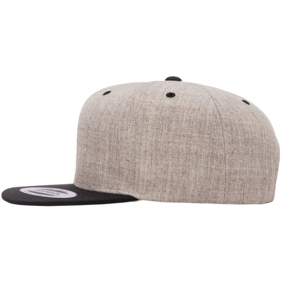 Flexfit - Snapback Mütze (Grau meliert/Schwarz) - Image 2
