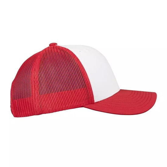 Flexfit - "Retro" Trucker Cap (Rot/Weiß) - Image 3