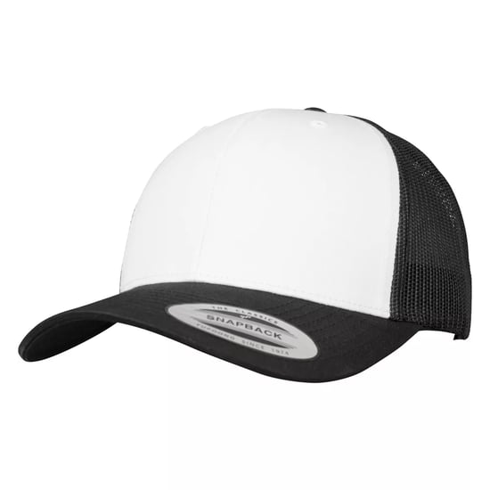 Flexfit - "Retro" Trucker Cap (Schwarz/Weiß) - Image 1