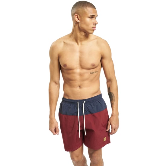 Urban Classics - Badeshorts für Herren (Marineblau/Burgunderrot) - Image 2
