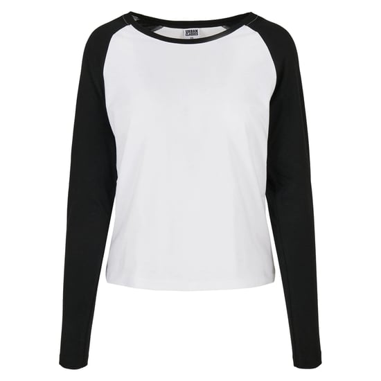 Urban Classics - T-Shirt Raglanärmel für Damen Langärmlig (Weiß/Schwarz) - Image 1