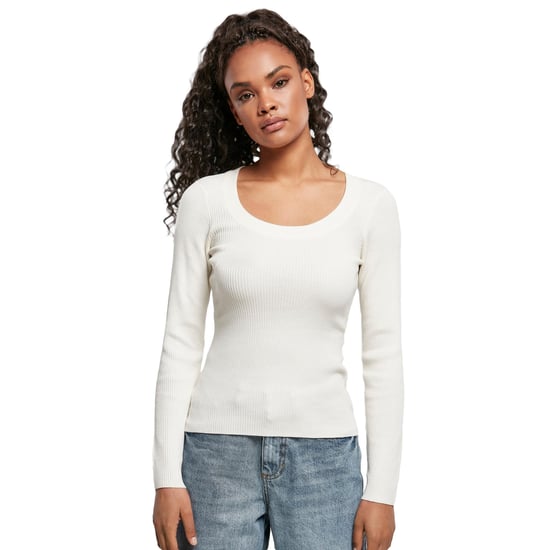Urban Classics - Pullover Weite Öffnung für Damen Langärmlig (Hell Sandfarben) - Image 4