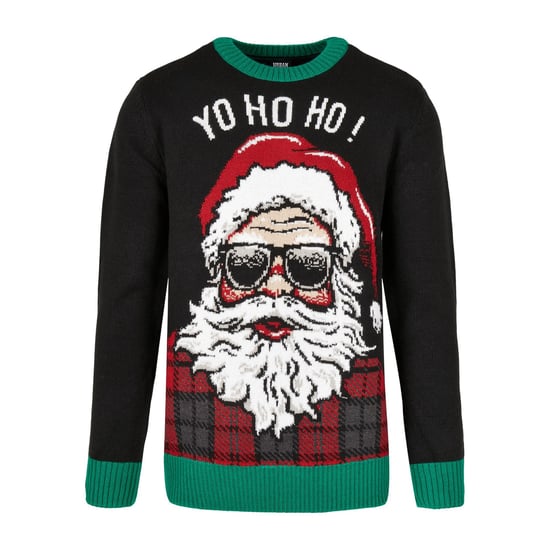 Urban Classics - "Ho Ho Ho" Pullover für Herren (Schwarz) - Image 1