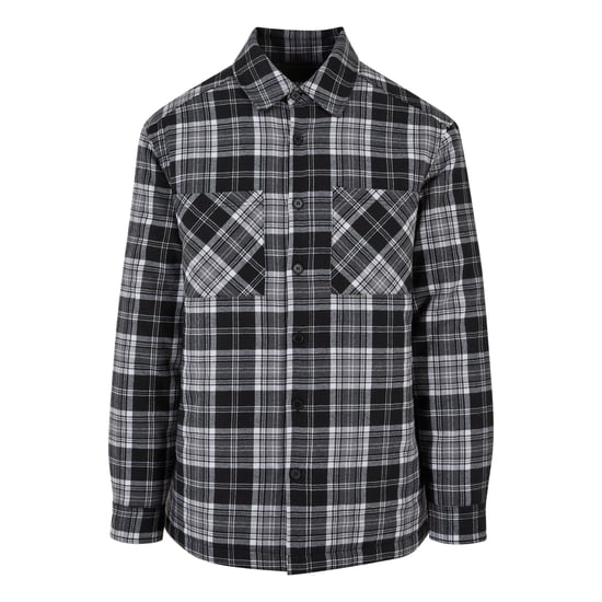 Urban Classics - Hemdjacke Wattiert für Herren (Schwarz/Weiß) - Image 1