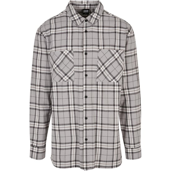 Urban Classics - Hemd Lang für Herren (Grau/Schwarz) - Image 1
