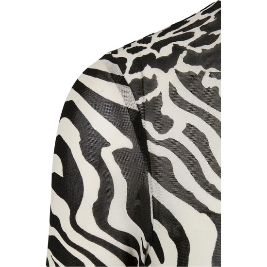 Urban Classics - Oberteil Rollkragen für Damen Langärmlig (Weiß/Schwarz) - Image 3