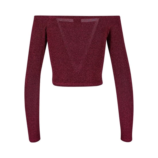 Urban Classics - Oberteil Schulterfrei für Damen Langärmlig (Burgunderrot) - Image 3