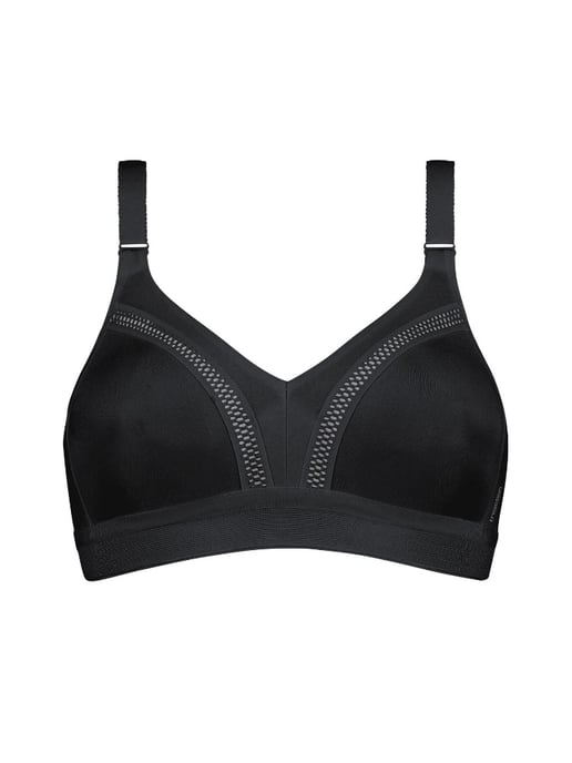 Triaction Workout Non Wired Sports Bra Black - Image 3