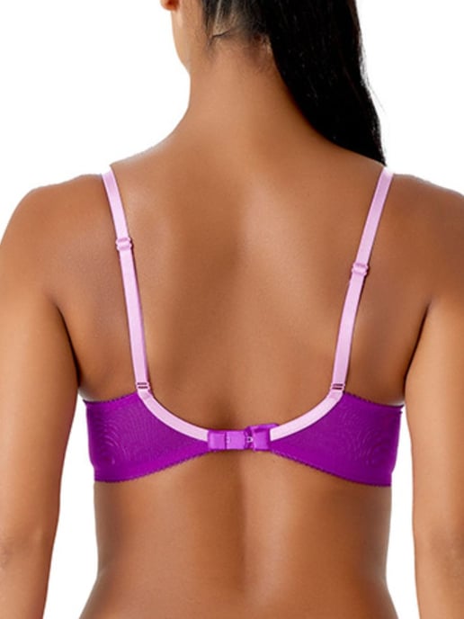 Superboost Lace Padded Plunge Bra - Orchid - Image 4