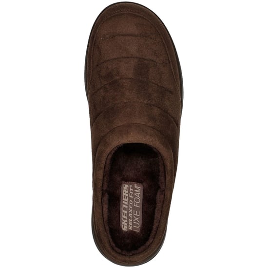 Skechers Relaxed Fit: Murette - Garvanza Mikrofaser Herren Schokolade Pantoletten - Image 3