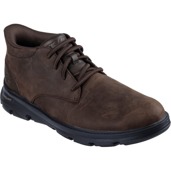 Skechers Arch Fit Garza Ridley Herren Stiefeletten Aus Leder In Kakaofarbe - Image 1