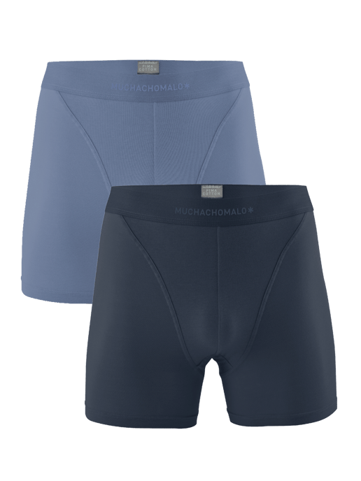 Muchachomalo Herren Pima Baumwolle Boxer Shorts - 2er Pack - Herren Unterwäsche - Image 1