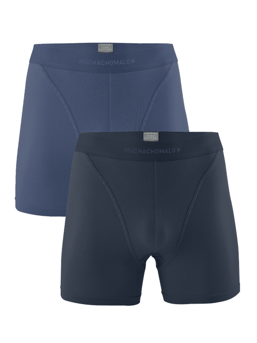 Muchachomalo Herren Pima Baumwolle Boxer Shorts - 2er Pack - Herren Unterwäsche - Image 1