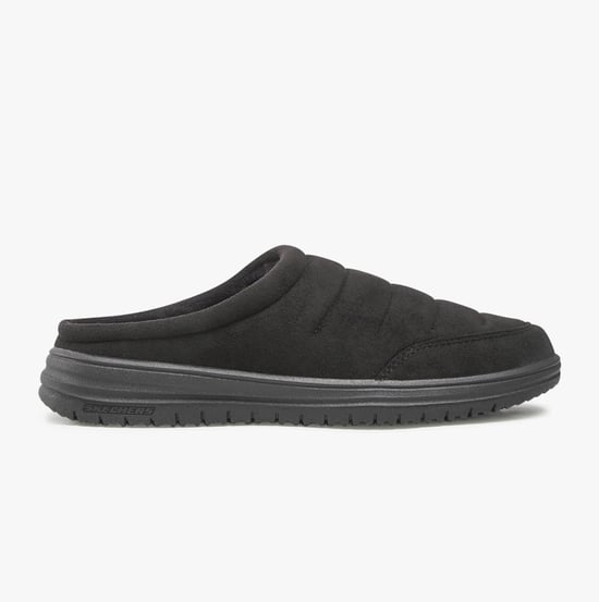 Skechers Relaxed Fit: Murette Garvanza Herren Pantoletten aus Mikrofaser in Schwarz - Image 1