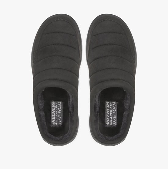 Skechers Relaxed Fit: Murette Garvanza Herren Pantoletten aus Mikrofaser in Schwarz - Image 3