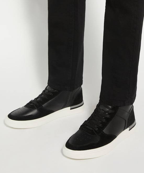 Dune Mens Strictly - High Top Perforated Trainers - Image 3
