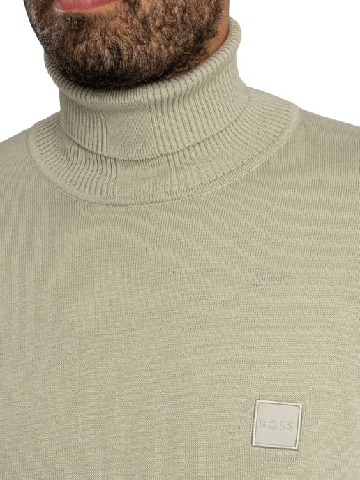 BOSS Akiro Rollkragenpullover, Beige - Image 4