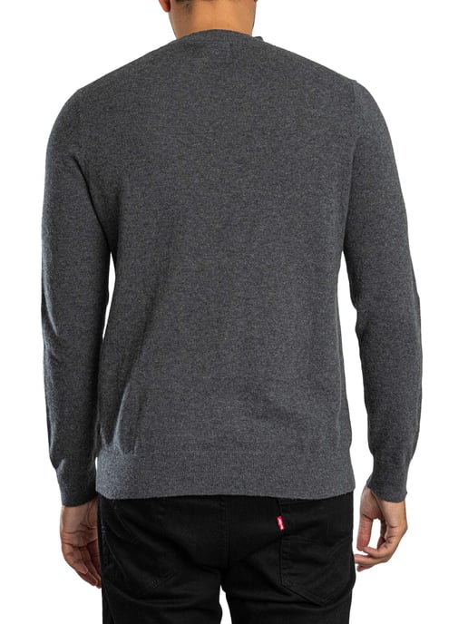 Superdry Essential LW Wollmischung Strick, Grau - Image 3