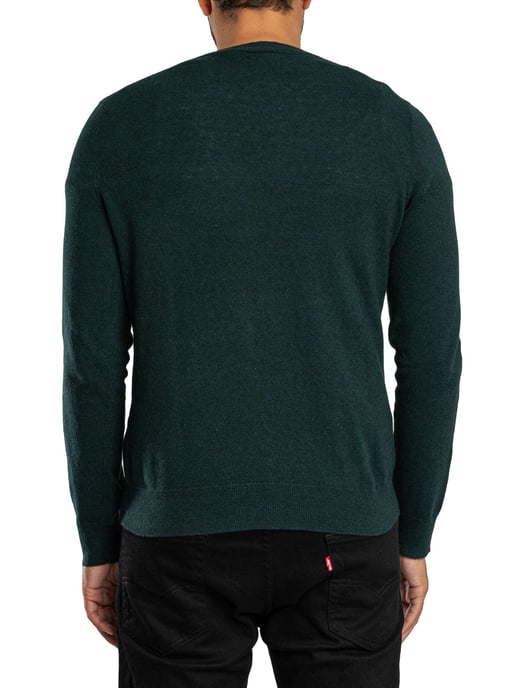 Superdry Essential LW Wollmischung Strick, Grün - Image 3