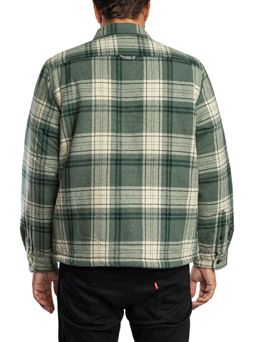 Superdry Borg-Gefüttertes Miller-Überhemd, Grün - Image 4