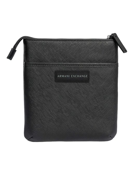 Armani Exchange Umhängetasche Mit Box-Logo, Schwarz - Image 1