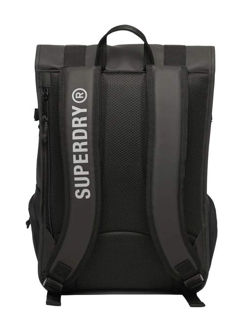 Superdry Tarp Roll Top Rucksack, Schwarz - Image 4