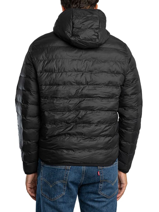 Lacoste Logo Puffer Jacke, Schwarz - Image 3