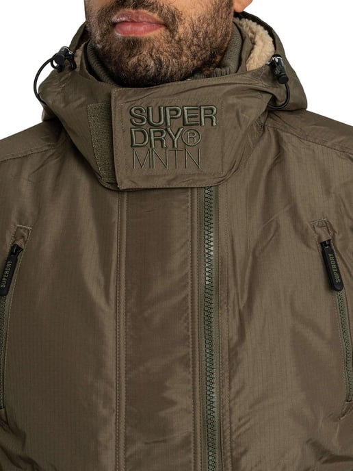 Superdry Arktis-Windjacke Mit Kapuze, Grün - Image 6
