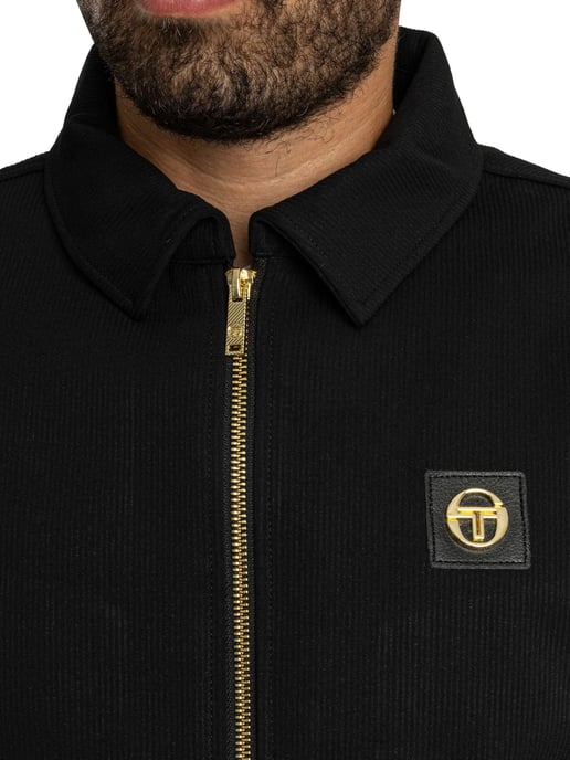 Sergio Tacchini Neue Tommaso-Jacke Mit Kragen, Schwarz - Image 6