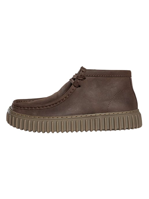 Clarks Torhill Hi Lederschuhe, Braun - Image 2