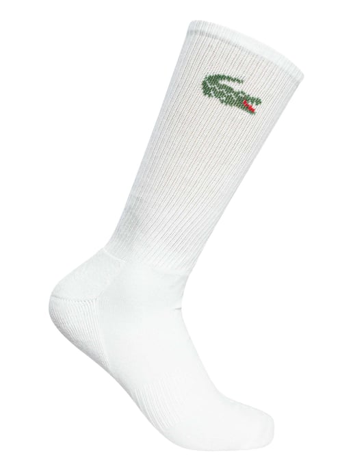 Lacoste 3Er-Pack Crew-Socken, Weiß - Image 2