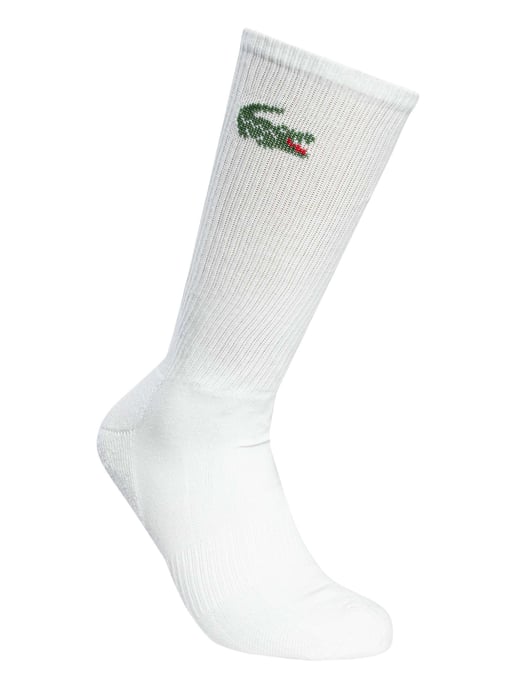 Lacoste 3Er-Pack Crew-Socken, Weiß - Image 3
