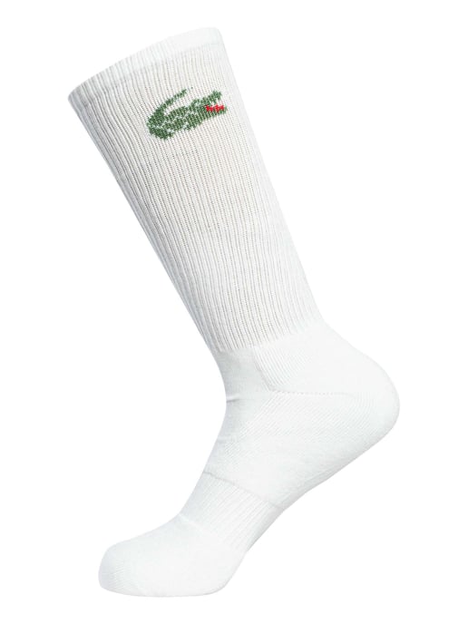 Lacoste 3Er-Pack Crew-Socken, Weiß - Image 4