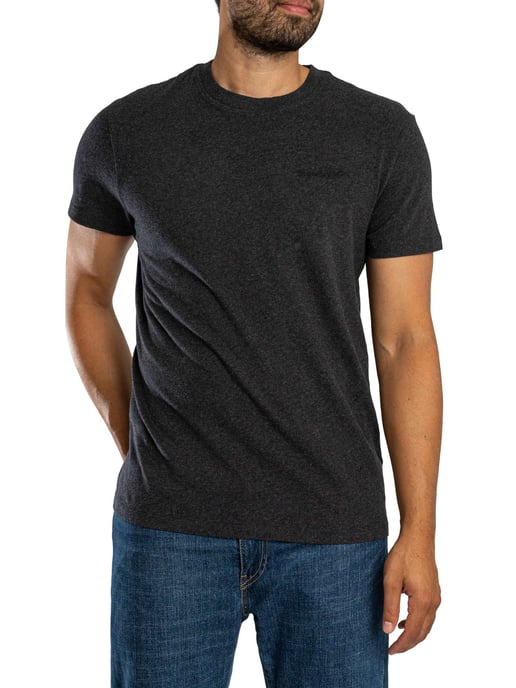 Superdry Essential Firmenlogo T-Shirt, Schwarz - Image 2