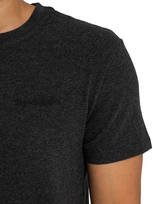 Superdry Essential Firmenlogo T-Shirt, Schwarz - Image 4