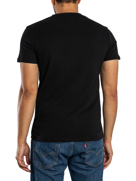 Superdry Essential Serif Logo T-Shirt, Schwarz - Image 3